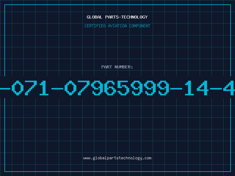 Aviation Part 6130-01-071-07965999-14-459-8914
