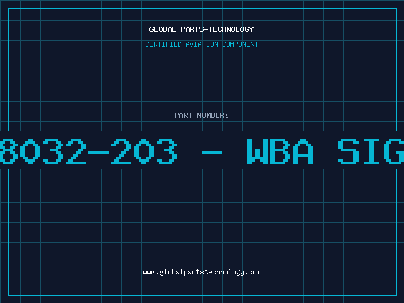 Aviation Part 6208032-203 - WBA SIGCND