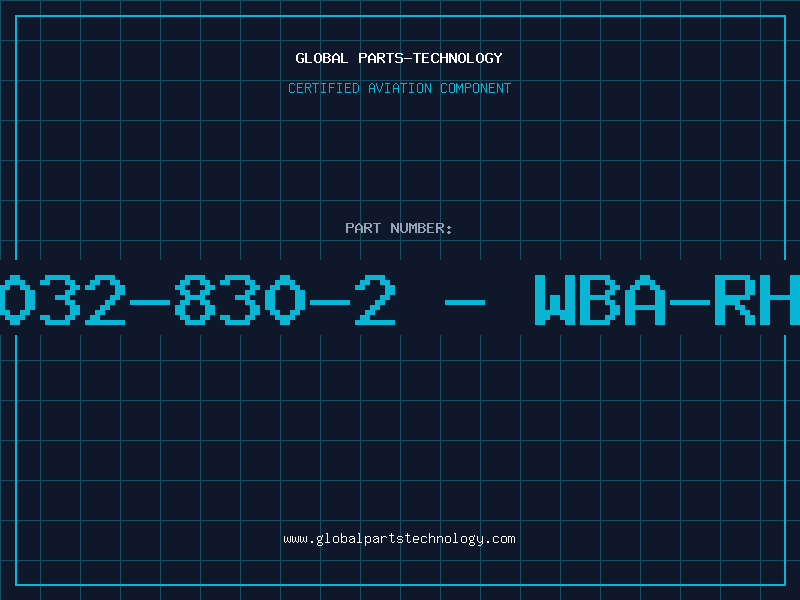Aviation Part 6208032-830-2 - WBA-RH MLG