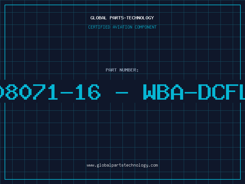Aviation Part 6208071-16 - WBA-DCFLAP