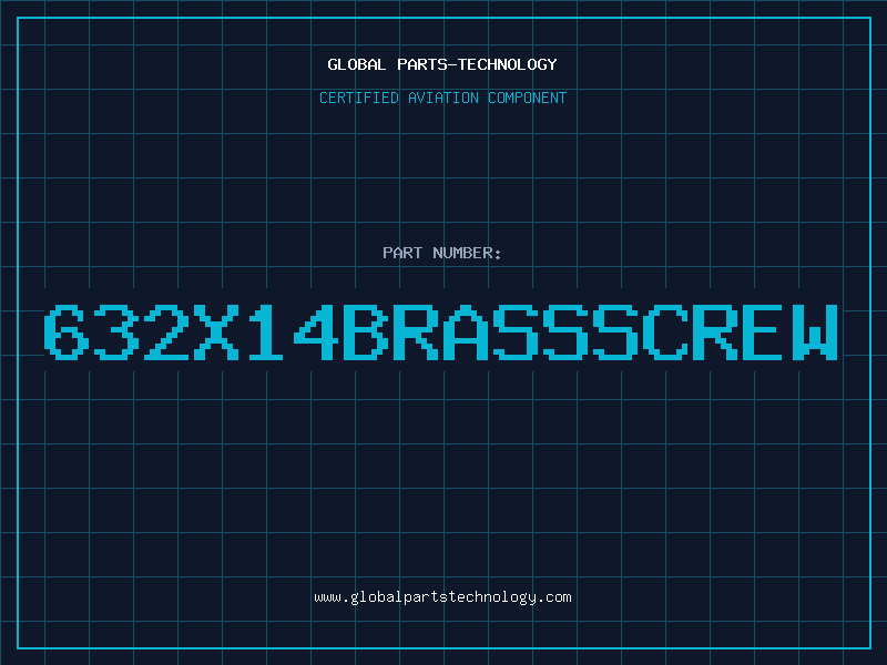 Aviation Part 632X14BRASSSCREW