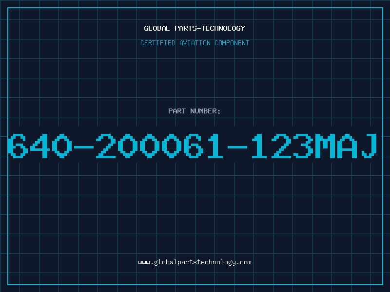 Aviation Part 640-200061-123MAJ