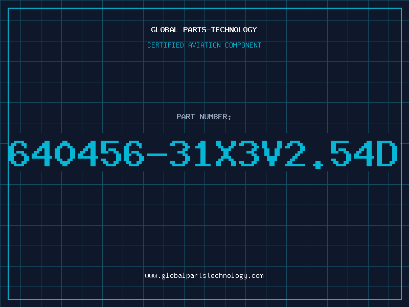 Aviation Part 640456-31X3V2.54D