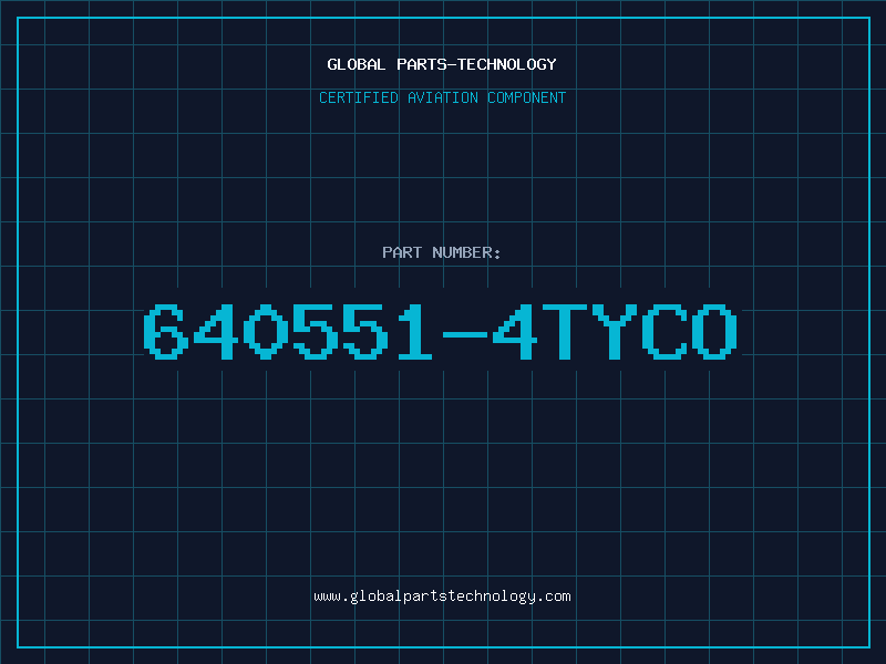 Aviation Part 640551-4Tyco