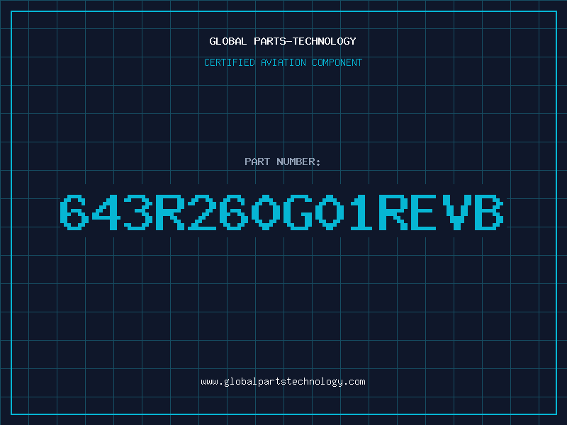 Aviation Part 643R260G01REVB