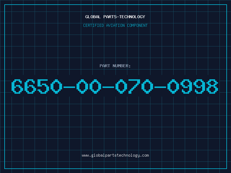 Aviation Part 6650-00-070-0998