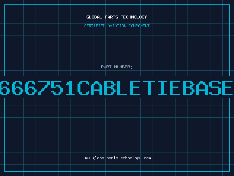 Aviation Part 666751CABLETIEBASE