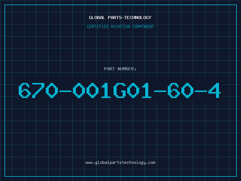 Aviation Part 670-001G01-60-4
