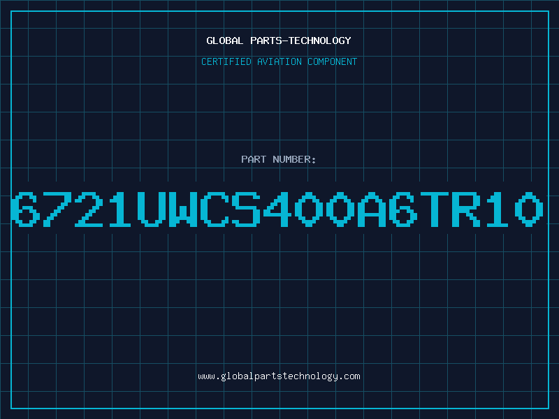 Aviation Part 6721UWCS400A6TR10