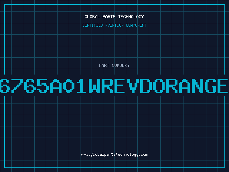 Aviation Part 6765A01WREVDORANGE