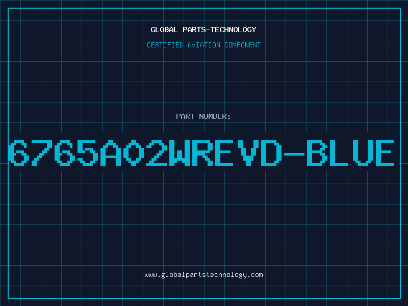 Aviation Part 6765A02WREVD-BLUE