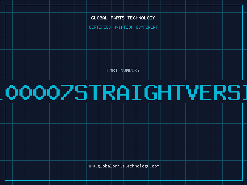 Aviation Part 68100007STRAIGHTVERSION