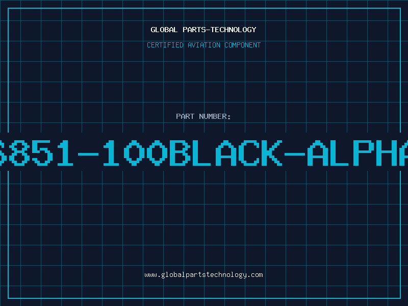Aviation Part 6851-100BLACK-ALPHA