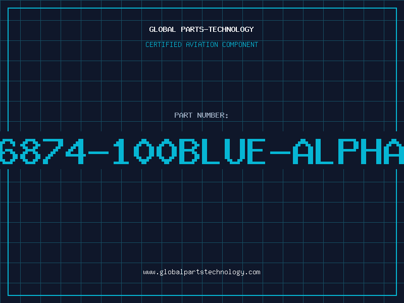 Aviation Part 6874-100BLUE-ALPHA