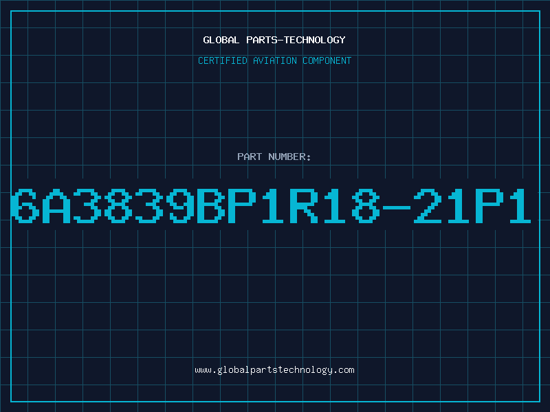 Aviation Part 6A3839BP1R18-21P1