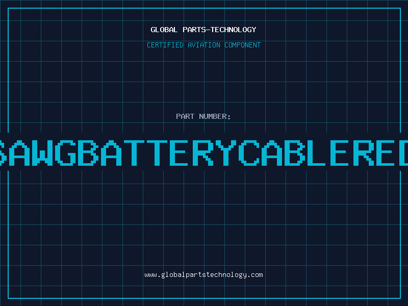 Aviation Part 6AWGBATTERYCABLERED