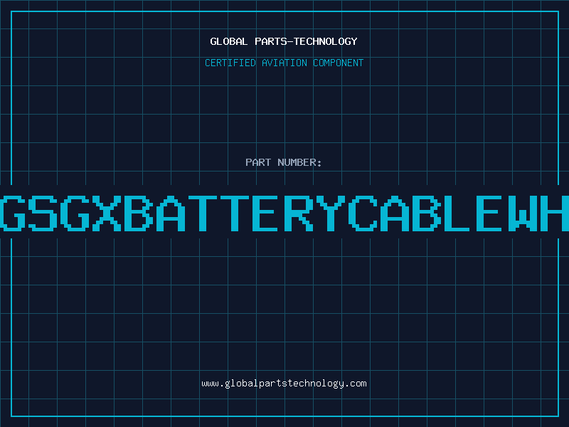 Aviation Part 6AWGSGXBATTERYCABLEWHITE