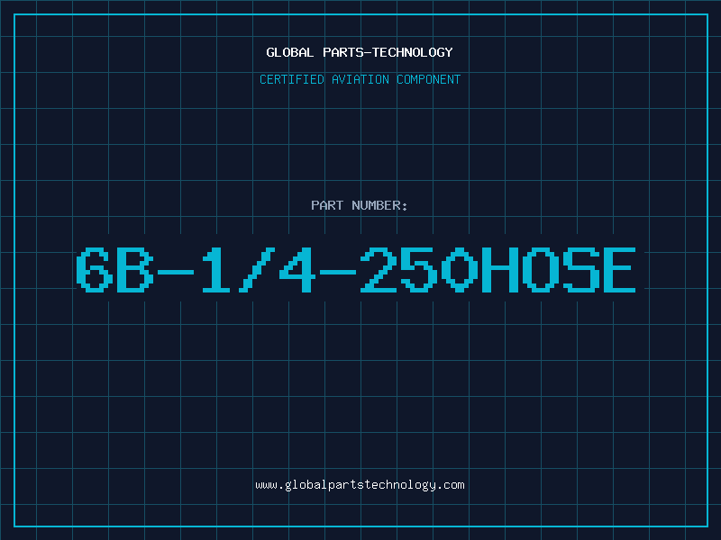 Aviation Part 6B-1/4-250HOSE