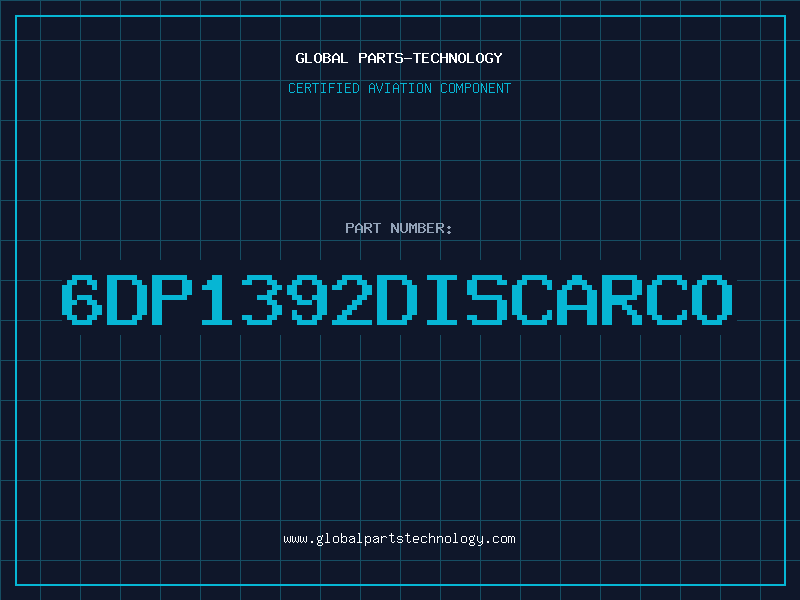 Aviation Part 6DP1392DISCARCO