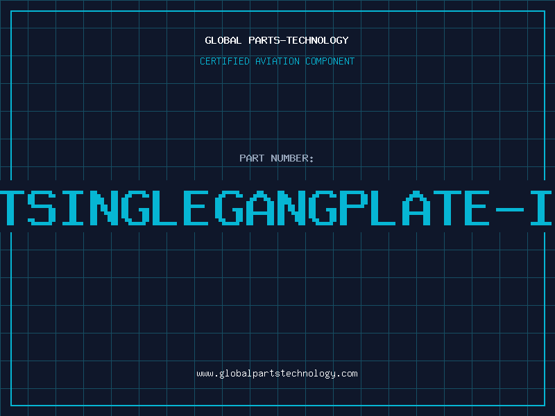Aviation Part 6PORTSINGLEGANGPLATE-IVORY