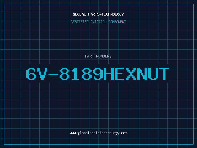 Aviation Part 6V-8189HEXNUT