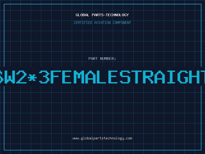 Aviation Part 6W2*3FEMALESTRAIGHT