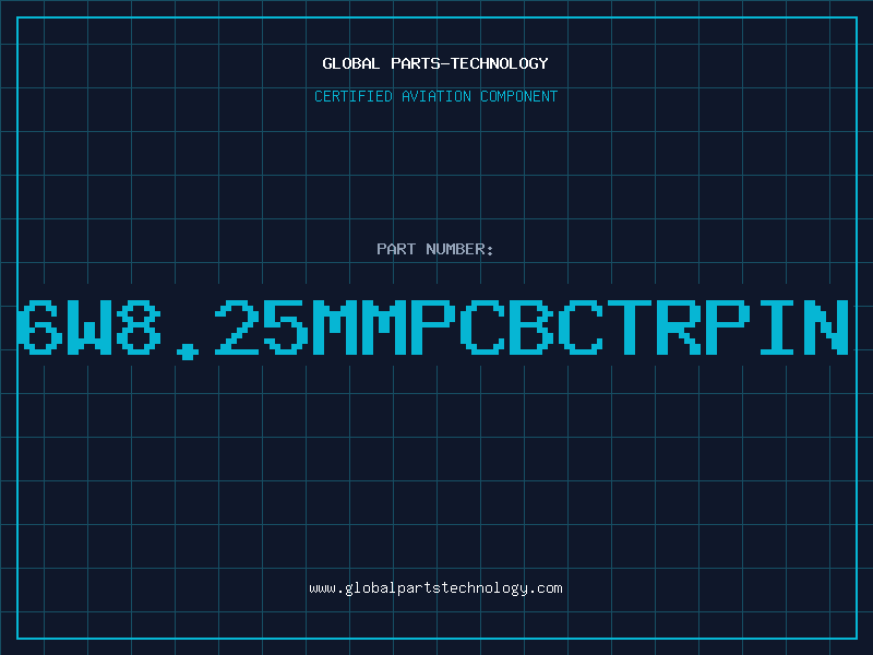 Aviation Part 6W8.25MMPCBCTRPIN