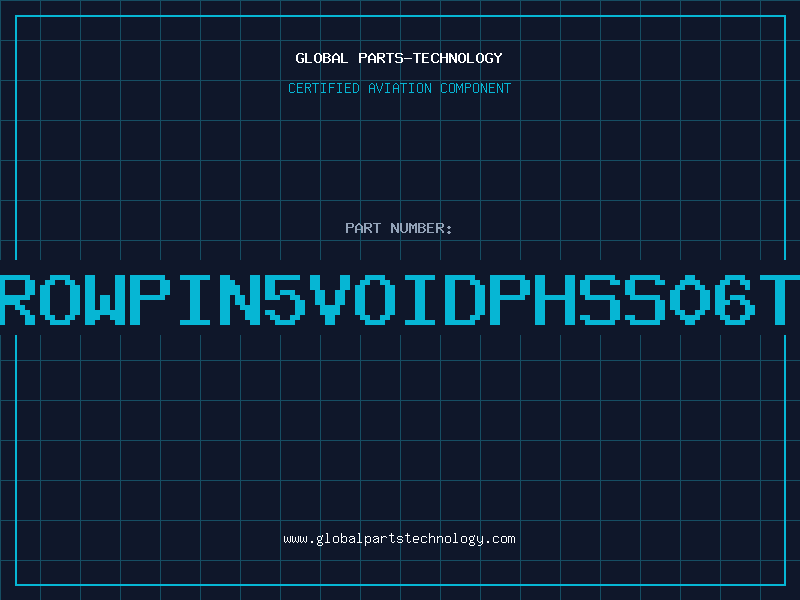 Aviation Part 6WAYSINGLEROWPIN5VOIDPHSS06T1-PIN5-8MM