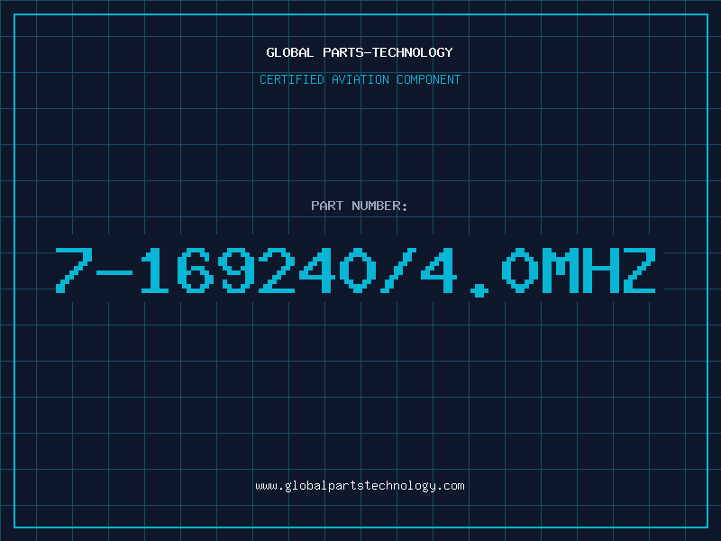 Aviation Part 7-169240/4.0MHZ