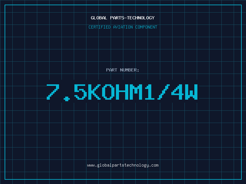 Aviation Part 7.5KOHM1/4W