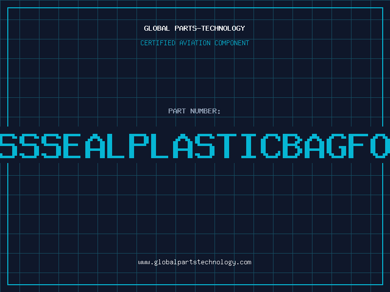 Aviation Part 7.5X7.5PRESSSEALPLASTICBAGFORMAINSLEAD