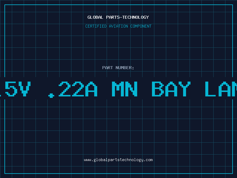 Aviation Part 7.5v .22A Mn Bay Lamp