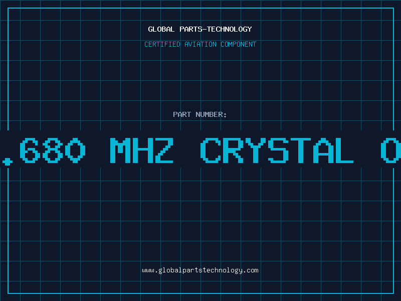 Aviation Part 7.680 MHZ CRYSTAL OS