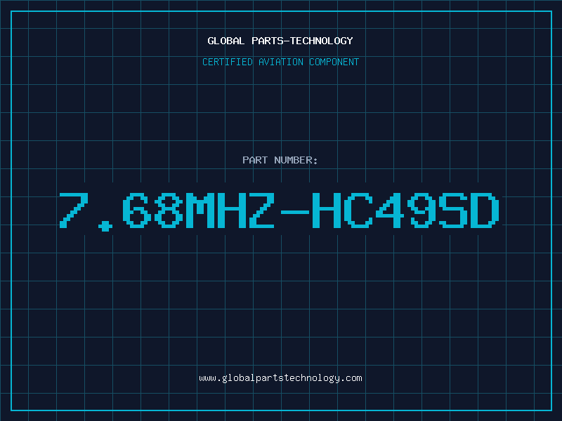 Aviation Part 7.68MHZ-HC49SD