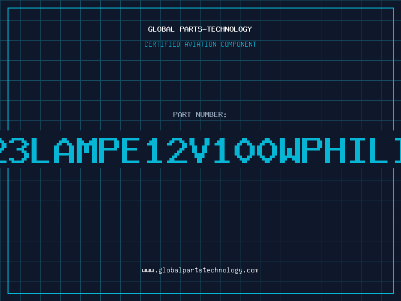 Aviation Part 7023LAMPE12V100WPHILIPS