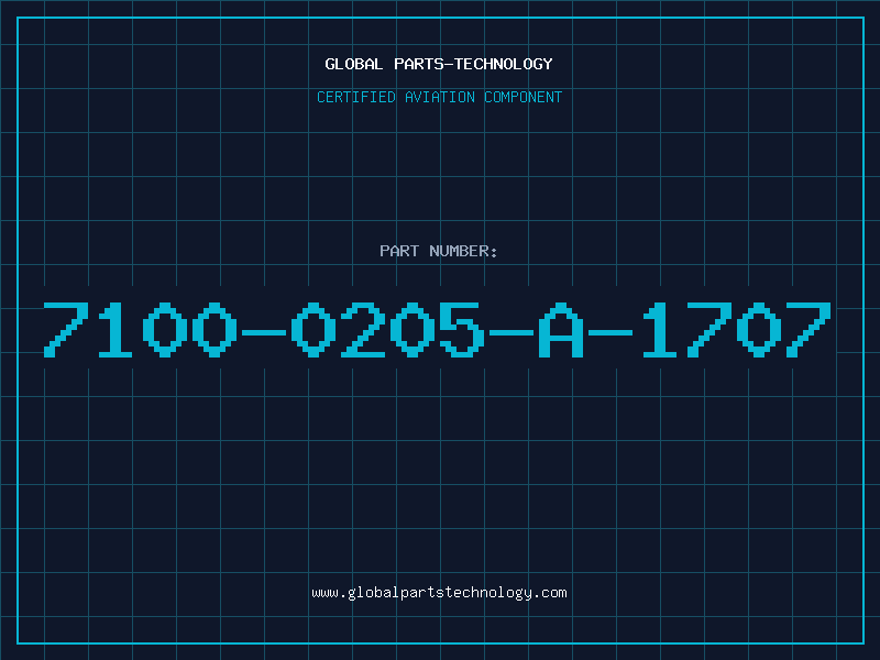 Aviation Part 7100-0205-A-1707