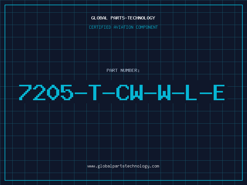 Aviation Part 7205-T-CW-W-L-E