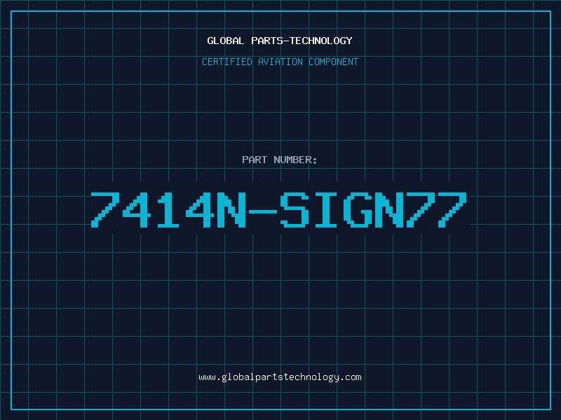 Aviation Part 7414N-SIGN77