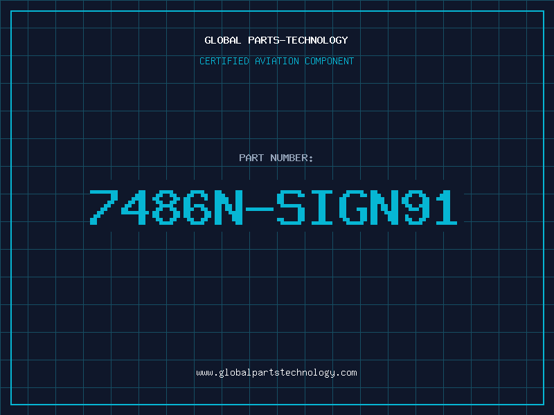Aviation Part 7486N-SIGN91