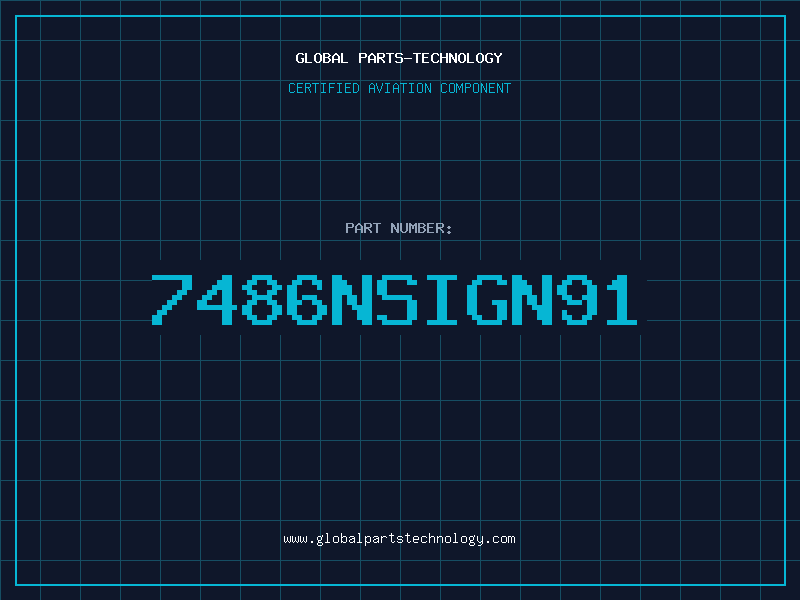 Aviation Part 7486NSIGN91