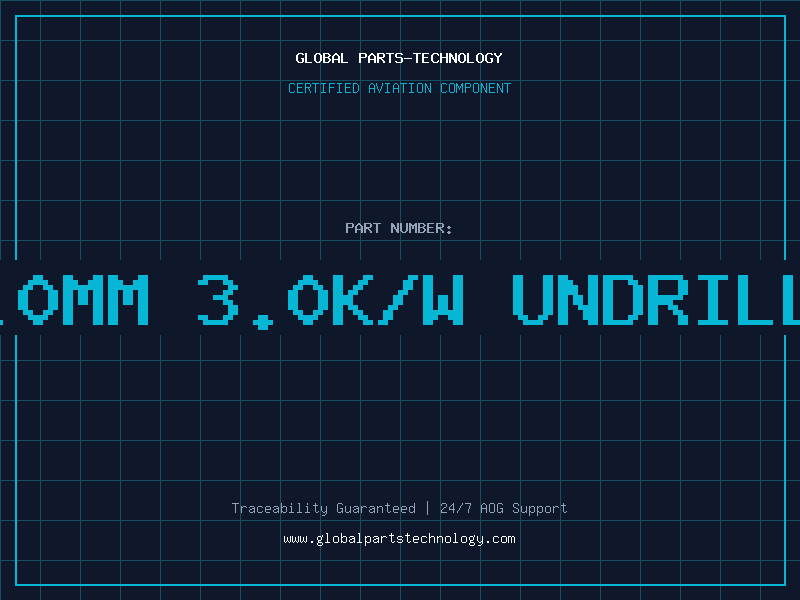 Aviation Part 75.0mm 3.0K/W Undrilled
