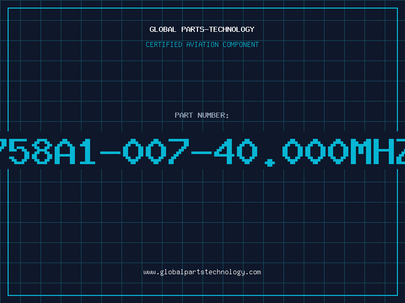 Aviation Part 758A1-007-40.000MHZ