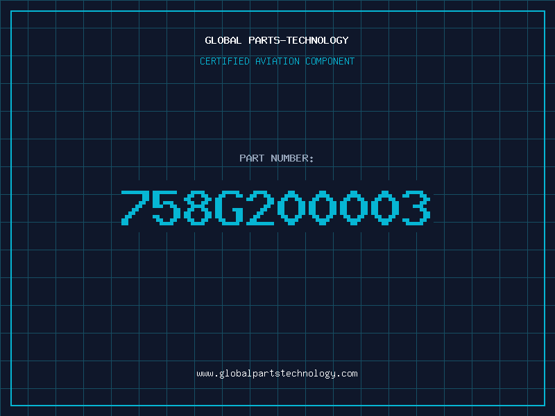 Aviation Part 758G200003