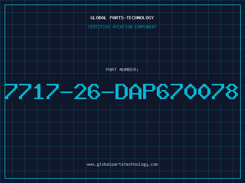 Aviation Part 7717-26-DAP670078