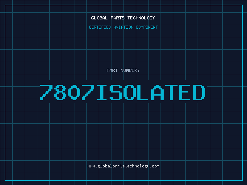 Aviation Part 7807ISOLATED