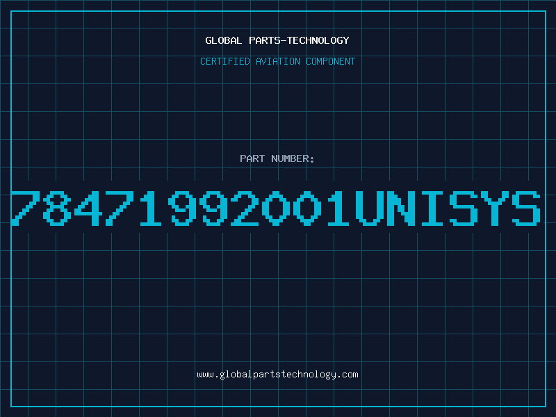 Aviation Part 78471992001UNISYS