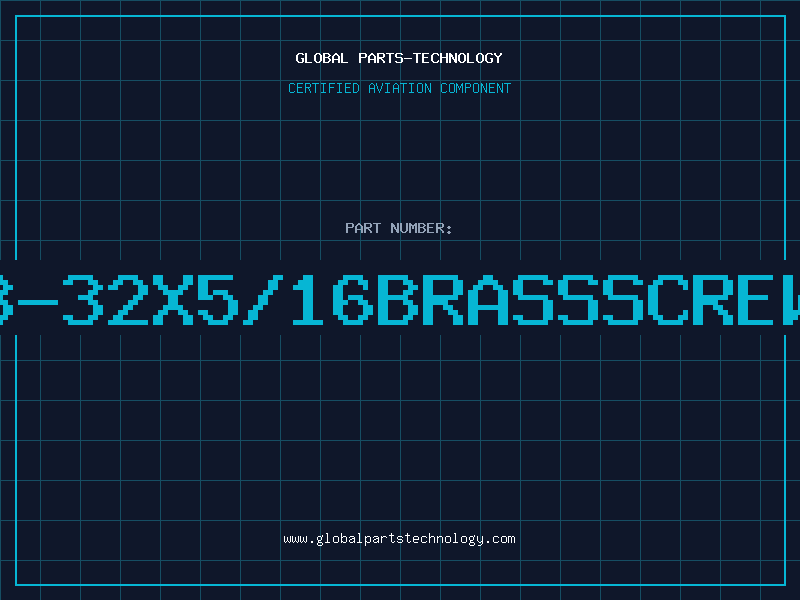 Aviation Part 8-32X5/16BRASSSCREW