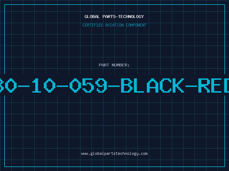 Aviation Part 80-10-059-BLACK-RED