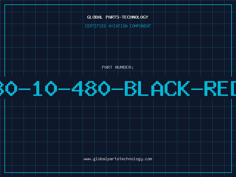 Aviation Part 80-10-480-BLACK-RED