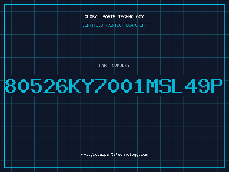 Aviation Part 80526KY7001MSL49P